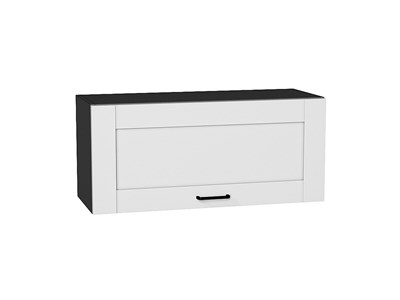 Кухонный  Шкаф верхний горизонтальный Лофт Graphite, Super White, 800, каркас ЛДСП  Graphite, фасад МДФ  Super White,  358*800*320 sppr5VVTtoAR55121 - фото 3817210