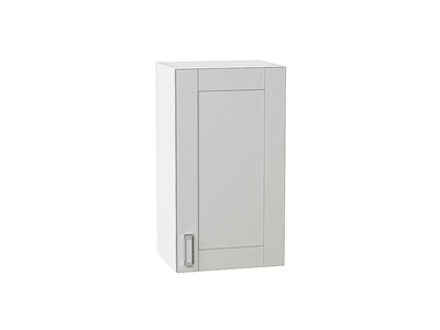 Кухонный  Шкаф верхний с 1-ой дверцей Лофт Белый, Grey Silk, 720, 400, каркас ЛДСП  Белый, фасад МДФ  Grey Silk,  716*400*320 sppr5VVTtoAR69574 - фото 3817531