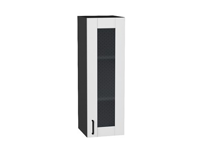 Кухонный  Шкаф верхний с 1-ой остекленной дверцей Лофт Graphite, Super White, 920, 300, каркас ЛДСП  Graphite, фасад МДФ/Стекло  Super White,  920*300*320 sppr5VVTtoAR55210 - фото 3817676