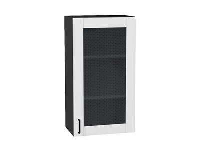 Кухонный  Шкаф верхний с 1-ой остекленной дверцей Лофт Graphite, Super White, 920, 500, каркас ЛДСП  Graphite, фасад МДФ/Стекло  Super White,  920*500*320 sppr5VVTtoAR55213 - фото 3817678