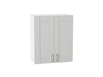 Кухонный  Шкаф верхний с 2-мя дверцами Лофт Белый, Grey Silk, 720, 600, каркас ЛДСП  Белый, фасад МДФ  Grey Silk,  716*600*320 sppr5VVTtoAR69626 - фото 3817789