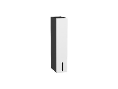 Кухонный  Шкаф верхний бутылочница Лофт Graphite, Super White, 150, каркас ЛДСП  Graphite, фасад МДФ  Super White,  716*150*320 sppr5VVTtoAR55098 - фото 3818060