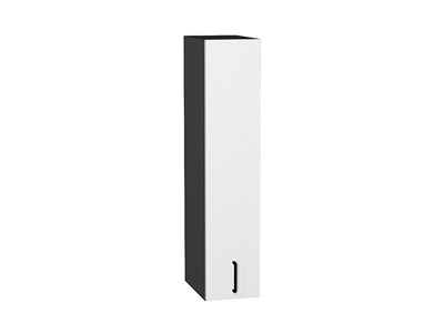 Кухонный  Шкаф верхний бутылочница Лофт Graphite, Super White, 920, каркас ЛДСП  Graphite, фасад МДФ  Super White,  920*200*320 sppr5VVTtoAR55100 - фото 3818062