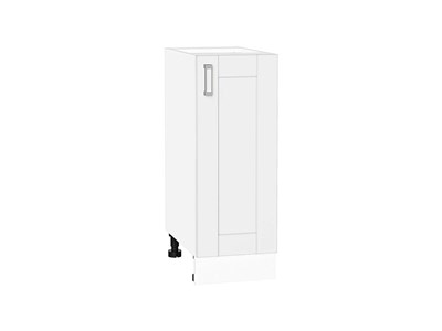 Кухонный  Шкаф нижний с 1-ой дверцей Лофт Белый, White Silk, 300, каркас ЛДСП  Белый, фасад МДФ  White Silk,  816*300*480 sppr5VVTtoAR60082 - фото 3818216
