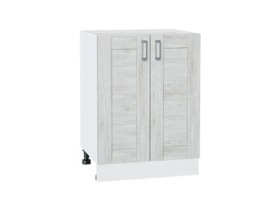 Кухонный  Шкаф нижний с 2-мя дверцами Лофт Белый, Nordic Oak, 600, каркас ЛДСП  Белый, фасад МДФ  Nordic Oak,  816*600*480 sppr5VVTtoAR36043 - фото 3818282