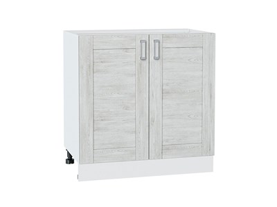 Кухонный  Шкаф нижний с 2-мя дверцами Лофт Белый, Nordic Oak, 800, каркас ЛДСП  Белый, фасад МДФ  Nordic Oak,  816*800*480 sppr5VVTtoAR36050 - фото 3818283