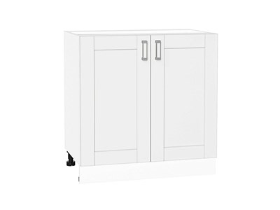 Кухонный  Шкаф нижний с 2-мя дверцами Лофт Белый, White Silk, 800, каркас ЛДСП  Белый, фасад МДФ  White Silk,  816*800*480 sppr5VVTtoAR60097 - фото 3818287