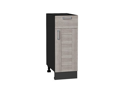 Кухонный  Шкаф нижний с 1-ой дверцей и ящиком Лофт Graphite, Cappuccino Veralinga, 300, каркас ЛДСП  Graphite, фасад МДФ  Cappuccino Veralinga,  816*300*480 sppr5VVTtoAR36014 - фото 3818300