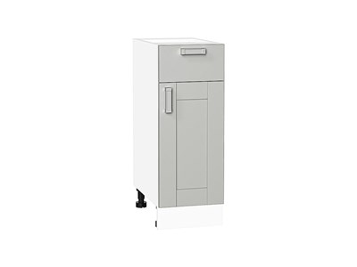 Кухонный  Шкаф нижний с 1-ой дверцей и ящиком Лофт Белый, Grey Silk, 300, каркас ЛДСП  Белый, фасад МДФ  Grey Silk,  816*300*480 sppr5VVTtoAR69677 - фото 3818324