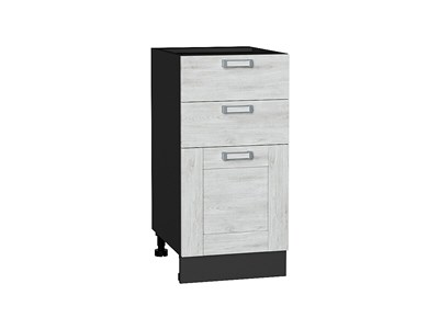 Кухонный  Шкаф нижний с 3-мя ящиками Лофт Graphite, Nordic Oak, 400, каркас ЛДСП  Graphite, фасад МДФ  Nordic Oak,  816*400*480 sppr5VVTtoAR36079 - фото 3818370