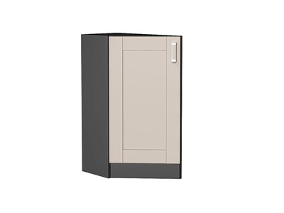 Кухонный  Шкаф нижний торцевой Лофт Graphite, Cream Silk, каркас ЛДСП  Graphite, фасад МДФ  Cream Silk,  816*296*554 sppr5VVTtoAR71601 - фото 3818445