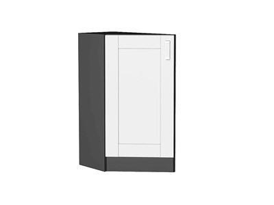 Кухонный  Шкаф нижний торцевой Лофт Graphite, White Silk, каркас ЛДСП  Graphite, фасад МДФ  White Silk,  816*296*554 sppr5VVTtoAR60101 - фото 3818449