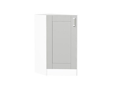 Кухонный  Шкаф нижний торцевой Лофт Белый, Grey Silk, каркас ЛДСП  Белый, фасад МДФ  Grey Silk,  816*296*554 sppr5VVTtoAR69734 - фото 3818452