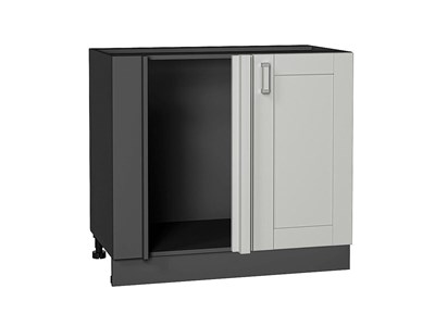 Кухонный  Шкаф нижний угловой Лофт Graphite, Grey Silk, каркас ЛДСП  Graphite, фасад МДФ  Grey Silk,  816*890*480 sppr5VVTtoAR69739 - фото 3818464