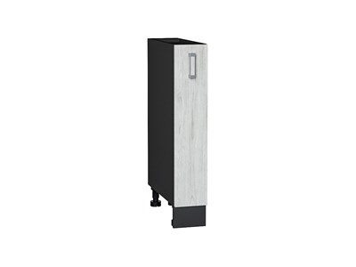 Кухонный  Шкаф нижний бутылочница Лофт Graphite, Nordic Oak, 150, каркас ЛДСП  Graphite, фасад МДФ  Nordic Oak,  816*150*480 sppr5VVTtoAR36121 - фото 3818522