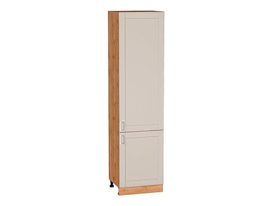 Кухонный  Шкаф пенал с 2-мя дверцами Лофт Дуб Вотан, Cream Silk, 2340, 600, каркас ЛДСП  Дуб Вотан, фасад МДФ  Cream Silk,  2336*600*576 sppr5VVTtoAR71618 - фото 3818679