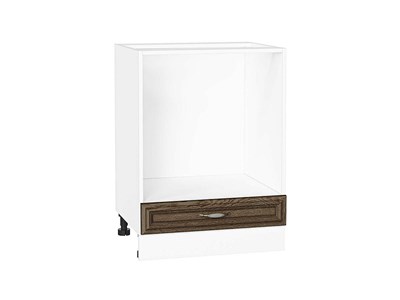 Кухонный  Шкаф нижний под духовку Шале Белый, Brown Dreamline, 600, каркас ЛДСП  Белый, фасад МДФ  Brown Dreamline,  816*600*476 sppr5VVTtoAR53877 - фото 3819615