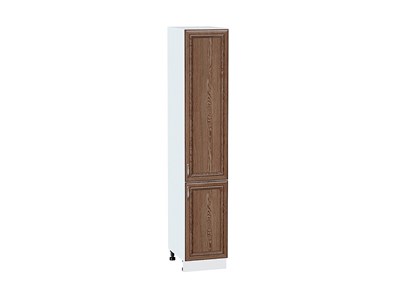 Кухонный  Шкаф пенал с 2-мя дверцами Шале Белый, Brown Dreamline, 2140, 400, каркас ЛДСП  Белый, фасад МДФ  Brown Dreamline,  2132*400*576 sppr5VVTtoAR54035 - фото 3819642