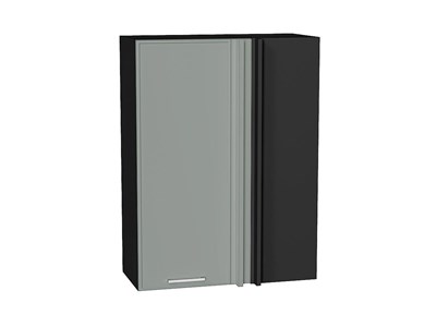 Кухонный  Шкаф верхний прямой угловой Квадро Graphite, Аквамарин, 920, каркас ЛДСП  Graphite, фасад МДФ  Аквамарин,  920*700*345 sppr5VVTtoAR72944 - фото 3820946
