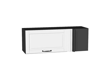 Кухонный  Шкаф верхний прямой угловой горизонтальный Дублин Graphite, Special White, каркас ЛДСП  Graphite, фасад МДФ  Special White,  358*1000*350 sppr5VVTtoAR74930 - фото 3821639