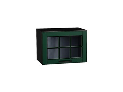 Кухонный  Шкаф верхний горизонтальный остекленный Дублин Graphite, Special Green, 500, каркас ЛДСП  Graphite, фасад МДФ/Стекло  Special Green,  358*500*318 sppr5VVTtoAR74273 - фото 3821644