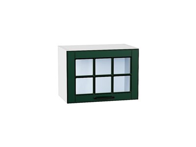 Кухонный  Шкаф верхний горизонтальный остекленный Дублин Белый, Special Green, 500, каркас ЛДСП  Белый, фасад МДФ/Стекло  Special Green,  358*500*318 sppr5VVTtoAR74261 - фото 3821650