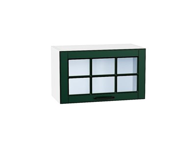 Кухонный  Шкаф верхний горизонтальный остекленный Дублин Белый, Special Green, 600, каркас ЛДСП  Белый, фасад МДФ/Стекло  Special Green,  358*600*318 sppr5VVTtoAR74262 - фото 3821651