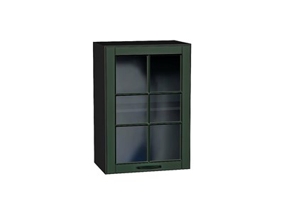 Кухонный  Шкаф верхний с 1-ой остекленной дверцей Дублин Graphite, Special Green, 720, 500, каркас ЛДСП  Graphite, фасад МДФ/Стекло  Special Green,  716*500*318 sppr5VVTtoAR74338 - фото 3821754