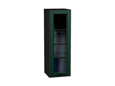 Кухонный  Шкаф верхний с 1-ой остекленной дверцей Дублин Graphite, Special Green, 920, 300, каркас ЛДСП  Graphite, фасад МДФ/Стекло  Special Green,  920*300*318 sppr5VVTtoAR74339 - фото 3821755