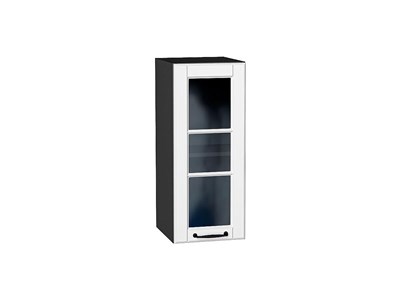 Кухонный  Шкаф верхний с 1-ой остекленной дверцей Дублин Graphite, Special White, 720, 300, каркас ЛДСП  Graphite, фасад МДФ/Стекло  Special White,  716*300*318 sppr5VVTtoAR74342 - фото 3821758