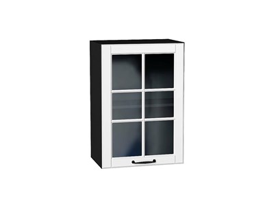 Кухонный  Шкаф верхний с 1-ой остекленной дверцей Дублин Graphite, Special White, 720, 500, каркас ЛДСП  Graphite, фасад МДФ/Стекло  Special White,  716*500*318 sppr5VVTtoAR74344 - фото 3821760