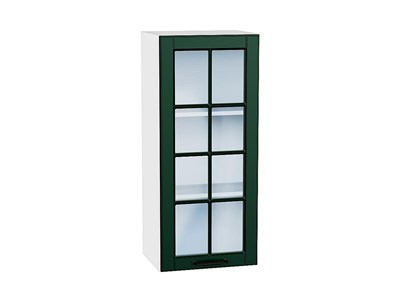 Кухонный  Шкаф верхний с 1-ой остекленной дверцей Дублин Белый, Special Green, 920, 400, каркас ЛДСП  Белый, фасад МДФ/Стекло  Special Green,  920*400*318 sppr5VVTtoAR74322 - фото 3821768