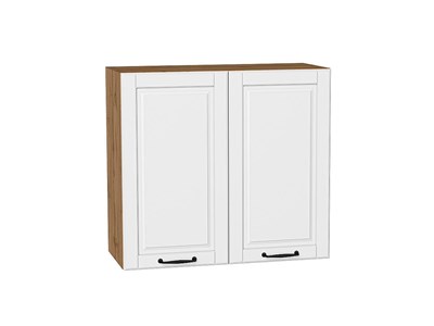 Кухонный  Шкаф верхний с 2-мя дверцами Дублин Дуб Вотан, Special White, 720, 800, каркас ЛДСП  Дуб Вотан, фасад МДФ  Special White,  716*800*318 sppr5VVTtoAR73136 - фото 3821809