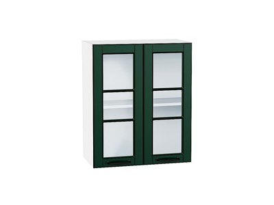 Кухонный  Шкаф верхний с 2-мя остекленными дверцами Дублин Белый, Special Green, 720, 600, каркас ЛДСП  Белый, фасад МДФ/Стекло  Special Green,  716*600*318 sppr5VVTtoAR74292 - фото 3821820