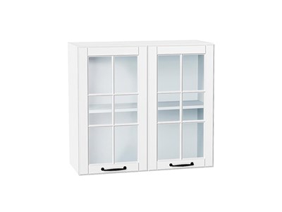 Кухонный  Шкаф верхний с 2-мя остекленными дверцами Дублин Белый, Special White, 720, 800, каркас ЛДСП  Белый, фасад МДФ/Стекло  Special White,  716*800*318 sppr5VVTtoAR74289 - фото 3821825