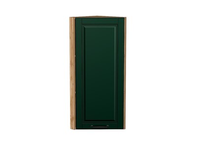 Кухонный  Шкаф верхний торцевой Дублин Дуб Вотан, Special Green, 920, каркас ЛДСП  Дуб Вотан, фасад МДФ  Special Green,  920*300*304 sppr5VVTtoAR73203 - фото 3821845