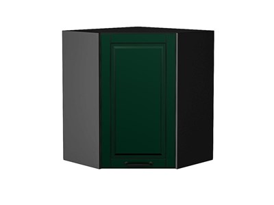 Кухонный  Шкаф верхний угловой Дублин Graphite, Special Green, 720, каркас ЛДСП  Graphite, фасад МДФ  Special Green,  716*600*600 sppr5VVTtoAR73239 - фото 3821860