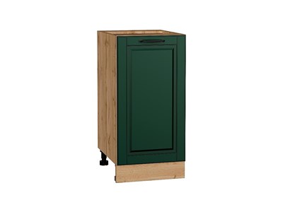 Кухонный  Шкаф нижний с 1-ой дверцей Дублин Дуб Вотан, Special Green, 400, каркас ЛДСП  Дуб Вотан, фасад МДФ  Special Green,  816*400*478 sppr5VVTtoAR73386 - фото 3821927
