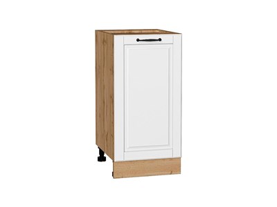 Кухонный  Шкаф нижний с 1-ой дверцей Дублин Дуб Вотан, Special White, 400, каркас ЛДСП  Дуб Вотан, фасад МДФ  Special White,  816*400*478 sppr5VVTtoAR73379 - фото 3821934