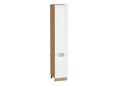 Кухонный  Шкаф пенал с 2-мя дверцами Дублин Дуб Вотан, Special White, 2340, 400, каркас ЛДСП  Дуб Вотан, фасад МДФ  Special White,  2336*400*574 sppr5VVTtoAR73752 - фото 3822074