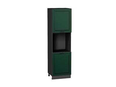 Кухонный  Шкаф пенал с 2-мя дверцами под технику Дублин Graphite, Special Green, 2140, каркас ЛДСП  Graphite, фасад МДФ  Special Green,  2132*600*574 sppr5VVTtoAR73804 - фото 3822076