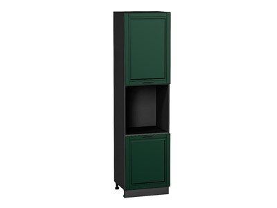 Кухонный  Шкаф пенал с 2-мя дверцами под технику Дублин Graphite, Special Green, 2340, каркас ЛДСП  Graphite, фасад МДФ  Special Green,  2336*600*574 sppr5VVTtoAR73809 - фото 3822078