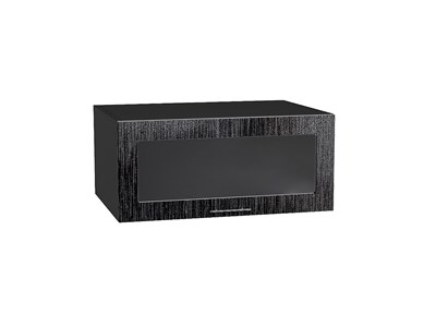 Кухонный  Шкаф верхний горизонтальный остекленный глубокий Валерия-М Graphite, Черный металлик дождь, 800, каркас ЛДСП  Graphite, фасад МДФ/Стекло  Черный металлик дождь,  358*800*574 sppr5VVTtoAR45677 - фото 3824447