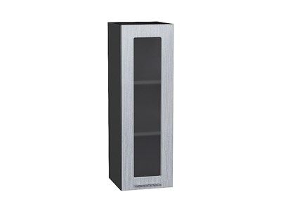 Кухонный  Шкаф верхний с 1-ой остекленной дверцей Валерия-М Graphite, Серый металлик дождь светлый, 920, 300, каркас ЛДСП  Graphite, фасад МДФ/Стекло  Серый металлик дождь светлый,  920*300*318 sppr5VVTtoAR40691 - фото 3824702