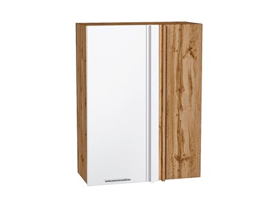 Кухонный  Шкаф верхний прямой угловой Валерия-М Дуб Вотан, Белый глянец, 920, каркас ЛДСП  Дуб Вотан, фасад МДФ  Белый глянец,  920*700*345 sppr5VVTtoAR63539