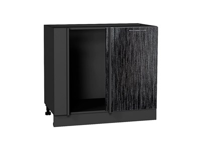 Кухонный  Шкаф нижний угловой Валерия-М Graphite, Черный металлик дождь, каркас ЛДСП  Graphite, фасад МДФ  Черный металлик дождь,  816*890*478 sppr5VVTtoAR39516 - фото 3825466