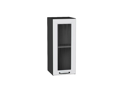 Кухонный  Шкаф верхний с 1-ой остекленной дверцей Ницца Graphite, Blanco, 720, 300, Moru, каркас ЛДСП  Graphite, фасад МДФ/Стекло  Blanco,  716*300*318 sppr5VVTtoAR67385 - фото 3827231