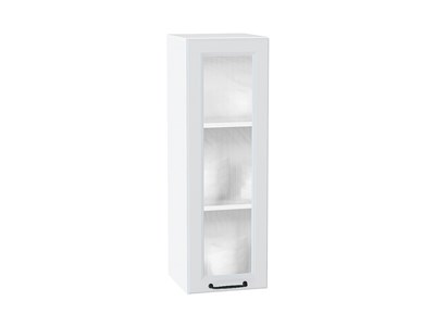 Кухонный  Шкаф верхний с 1-ой остекленной дверцей Ницца Белый, Blanco, 920, 300, Кризет, каркас ЛДСП  Белый, фасад МДФ/Стекло  Blanco,  920*300*318 sppr5VVTtoAR33697 - фото 3827298