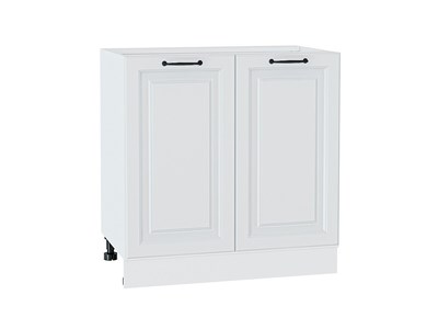 Кухонный  Шкаф нижний с 2-мя дверцами Ницца Белый, Blanco, 800, каркас ЛДСП  Белый, фасад МДФ  Blanco,  816*800*478 sppr5VVTtoAR33740 - фото 3828071