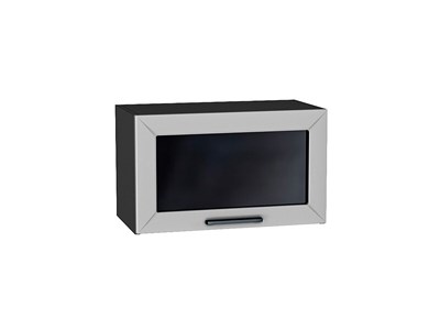 Кухонный  Шкаф верхний горизонтальный остекленный Глетчер Graphite, Гейнсборо Силк, 600, каркас ЛДСП  Graphite, фасад МДФ/Стекло  Гейнсборо Силк,  358*600*318 sppr5VVTtoAR43493 - фото 3829558